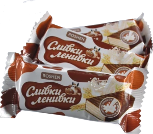 Цукерки глазуровані Сливки-ленивки Roshen кг