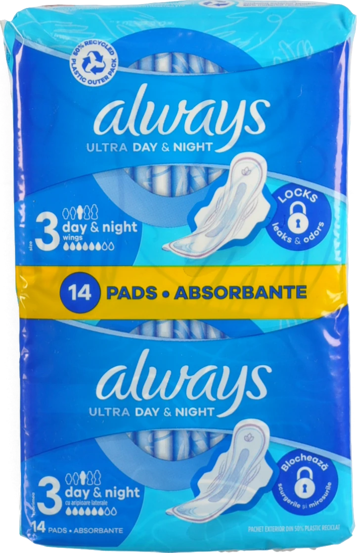 Прокладки гігієнічні ароматизовані Day&Night Ultra Always 14шт