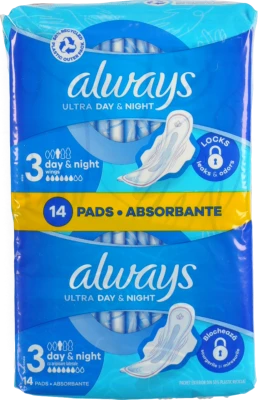 Прокладки гігієнічні ароматизовані Day&Night Ultra Always 14шт