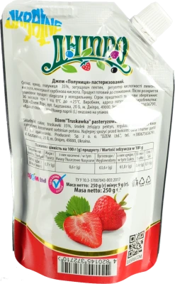Джем Dnipro 250г полуниця  д.п