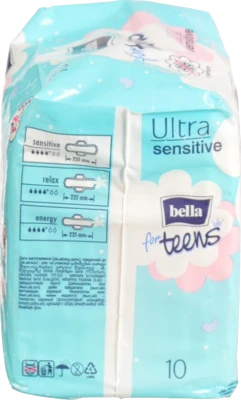 Прокладки гігієнічні Ultra Sensitive For Teens Bella 10шт