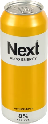Енергетичний напій Next 0.5л Мультифрукт 8% Алк.