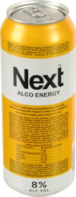 Енергетичний напій Next 0.5л Мультифрукт 8% Алк.