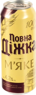 Пиво Повна Діжка 0.5л 4.2% світле пастеризоване М'яке