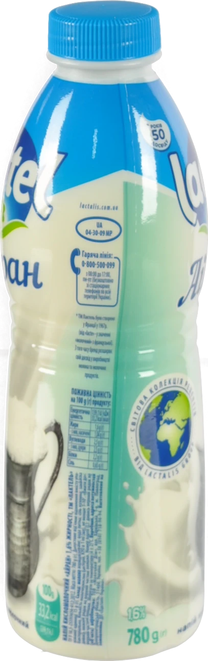 Айран Лактель 780г 1.6% бут.