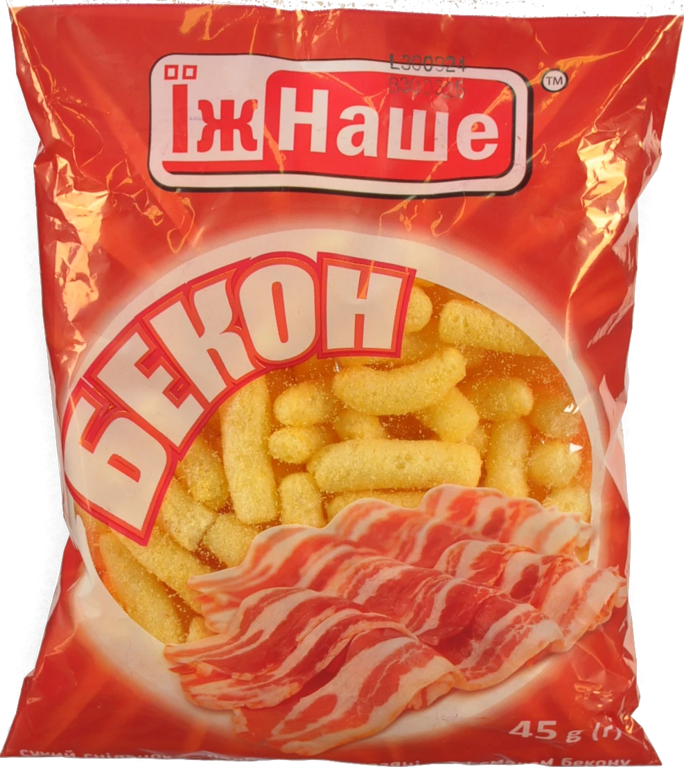 Кукурудзянi палички Їж Наше 45г бекон