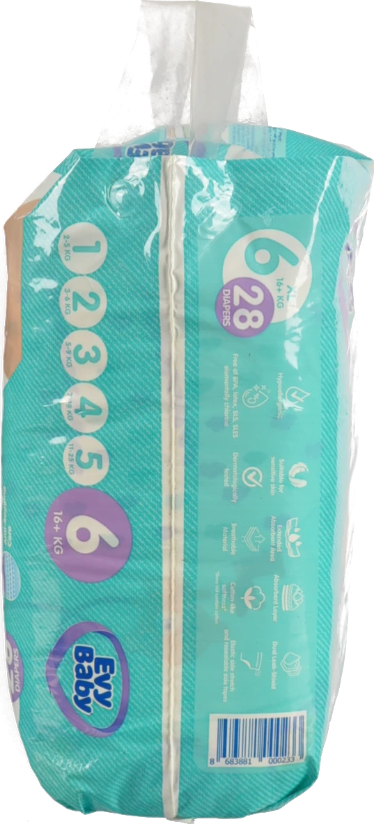 Підгузки Evy Baby 28шт XL 4 16кг