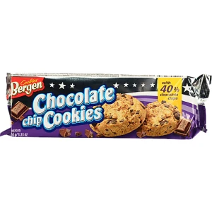 Печиво Bergen Cookies 100г 40% шоколад