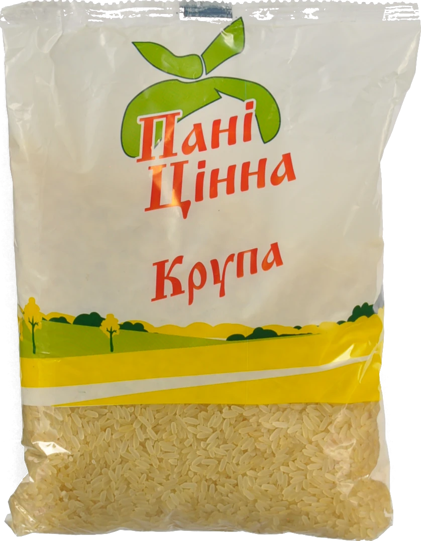 Рис довгий пропарений Пані Цінна 1кг