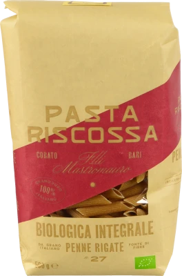Паста Riscossa 500г №927 пенне орган.цільнозернова