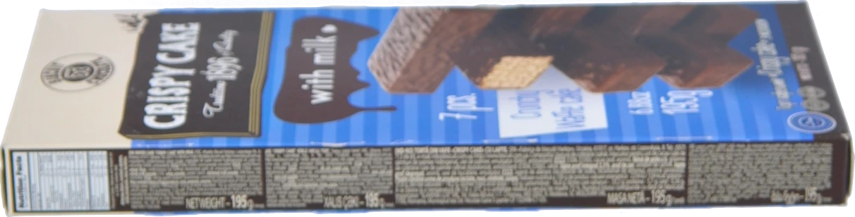 Торт вафельний з молоком Crispy Cake Biscuit Chocolate к/у 195г