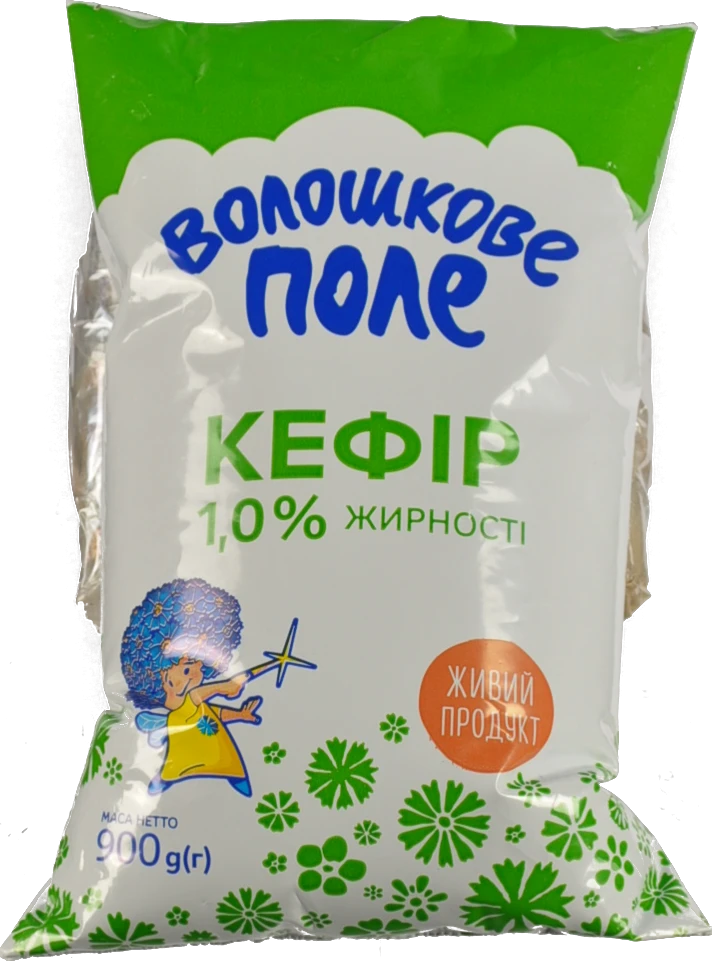 Кефір 1% Волошкове поле 950г пакет