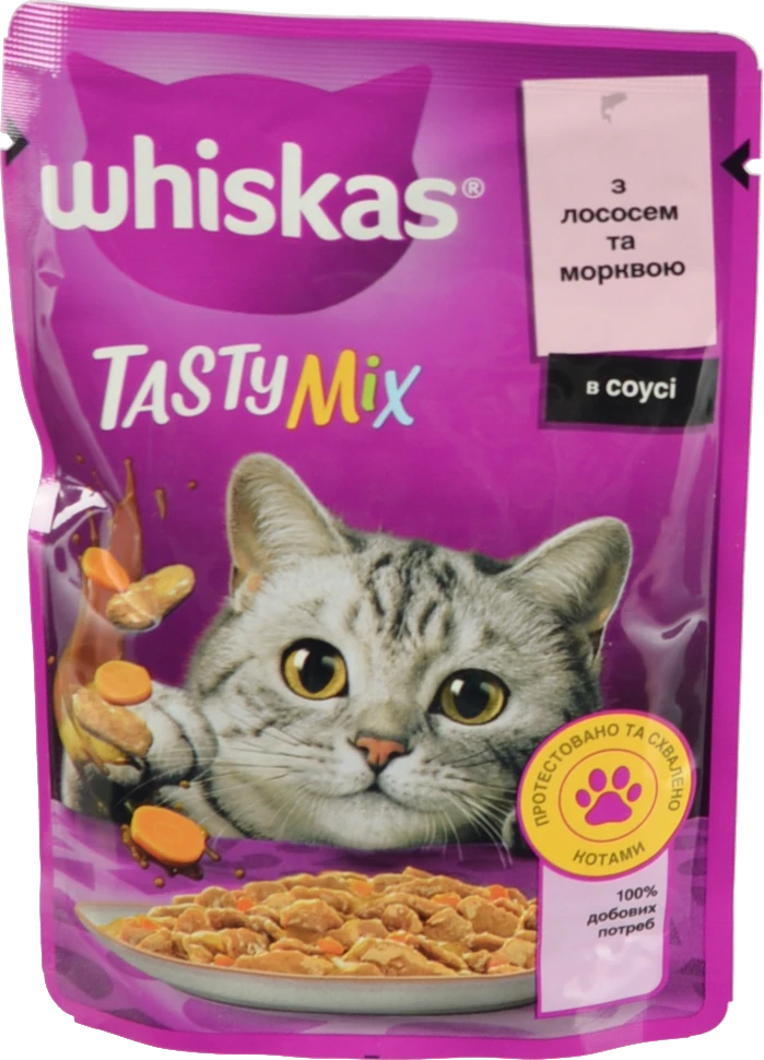 Корм Віскас 85г TastyMix лосось морква