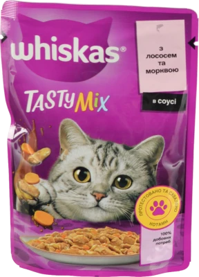 Корм Віскас 85г TastyMix лосось морква