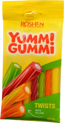 Цукерки желейні Roshen Yummi Gummi Twists 70г