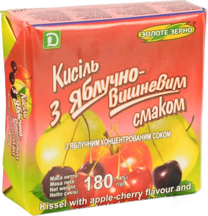 Кисіль Золоте зерно 180г яблуко вишня