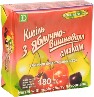 Кисіль Золоте зерно 180г яблуко вишня