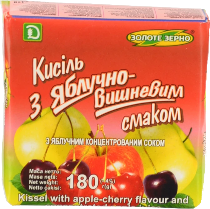 Кисіль Золоте зерно 180г яблуко вишня