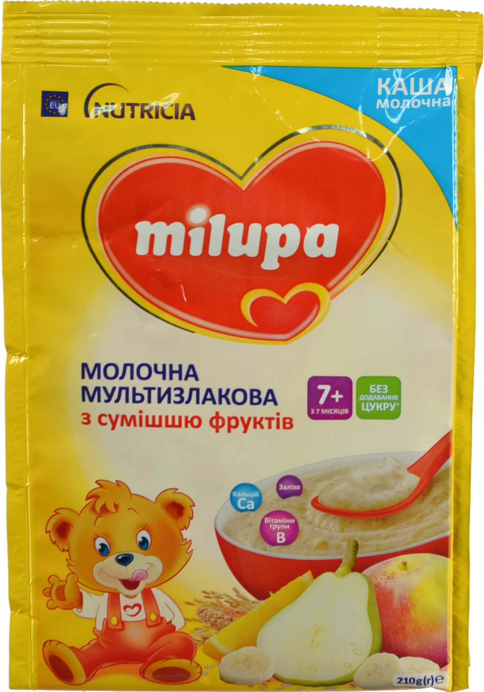 Каша Milupa Мультізлакова з фруктами (210г)