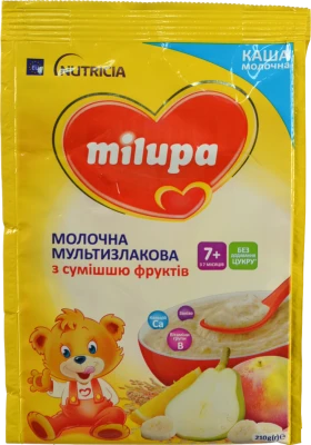 Каша Milupa Мультізлакова з фруктами (210г)