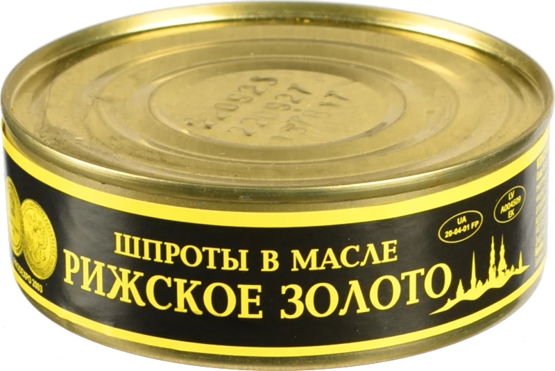 Шпроти в олії Ризьке золото з/б 240г