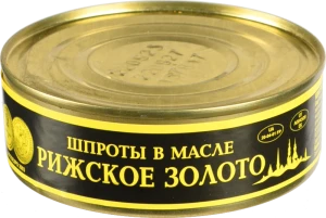 Шпроти в олії Ризьке золото з/б 240г