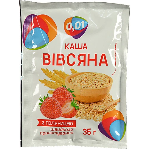 Каша вівсяна 0.01 35г полуниця