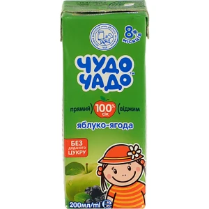 Сік яблуко-ягода Чудо-чадо 200мл