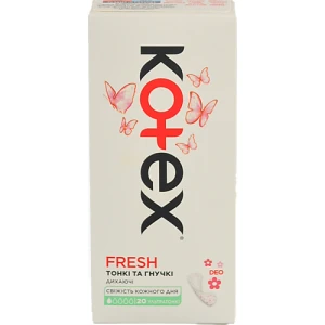 Прокладки щоденні ультратонкі Deo Kotex 20шт