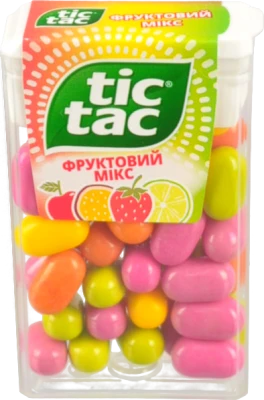 Драже Фруктовий Мікс Tic Tac п/у 18г