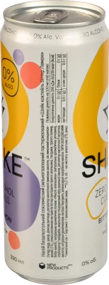 Напій безалкогольний соковмісний сильногазований Bitter Lemon Coctails Shake з/б 330мл