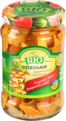 Опеньки RIO 250г мариновані з овочами с.б
