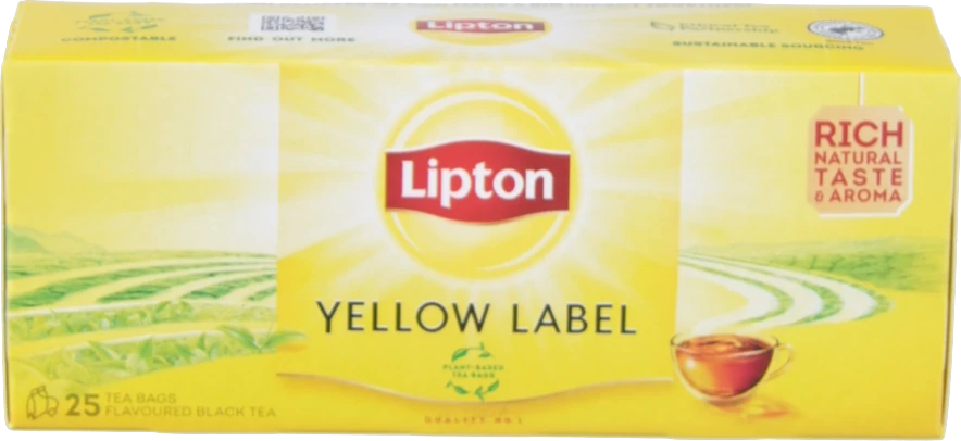 Чай чорний Lipton Yellow Label 25 пакетиків