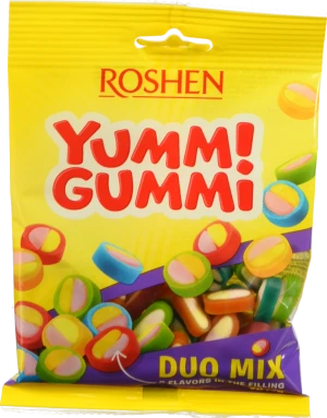 Цукерки желейні Duo Mix Yummi Gummi Roshen 70г
