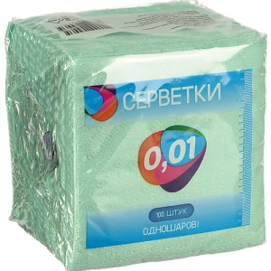 Серветка 0.01 100шт зелена