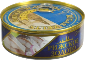 Сардина атлантична в олії Рижское золото з/б 240г