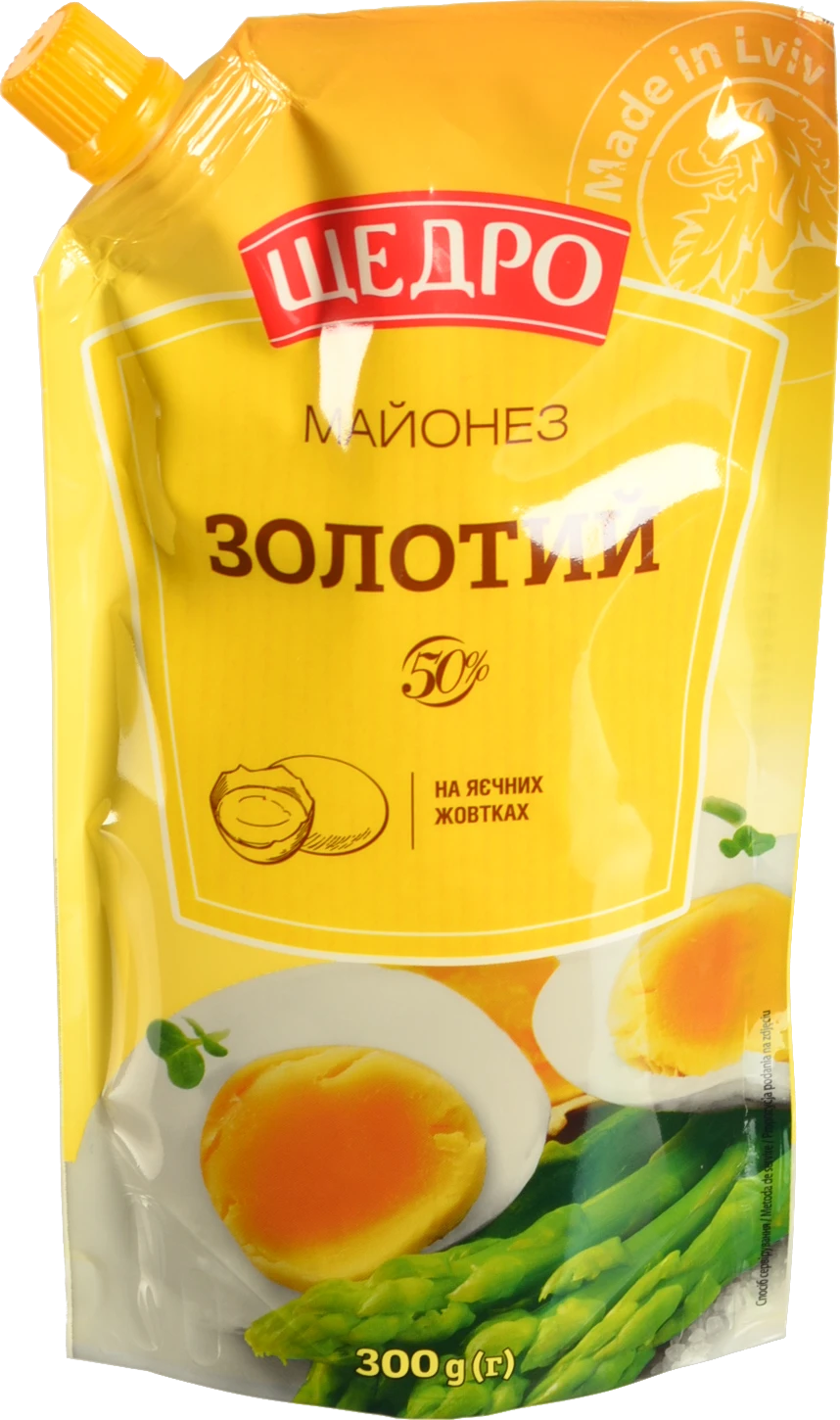 Майонез 50% Золотий Щедро д/п 300г