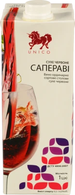 Вино Unico 1л сапераві червоне сухе