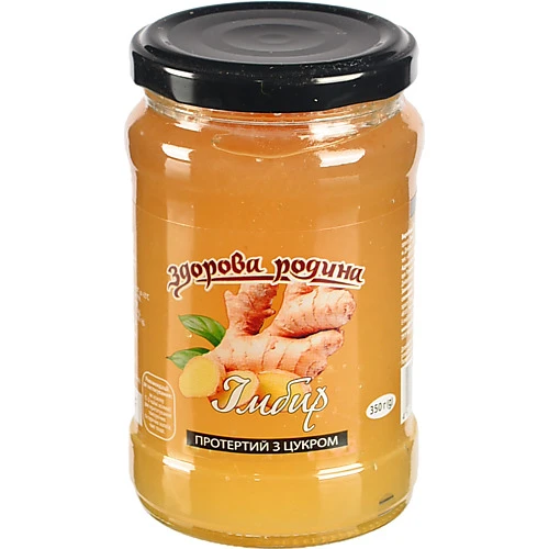 Імбир протертий з цукром Здорова родина с/б 350г