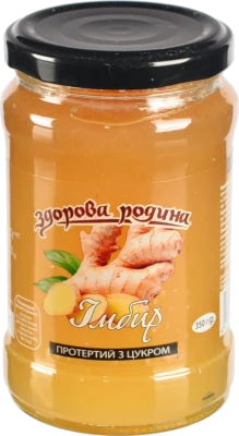Імбир протертий з цукром Здорова родина с/б 350г