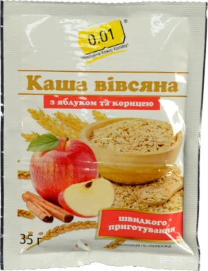 Каша вівсяна 35г яблуко кориця