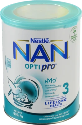Суміш молочна суха для дітей від 12міс 3 Optipro NAN з/б 800г