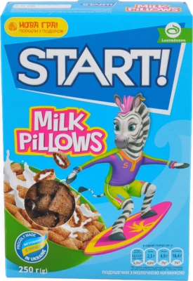 Сніданки сухі зернові Milk Pillows Start! к/у 250г