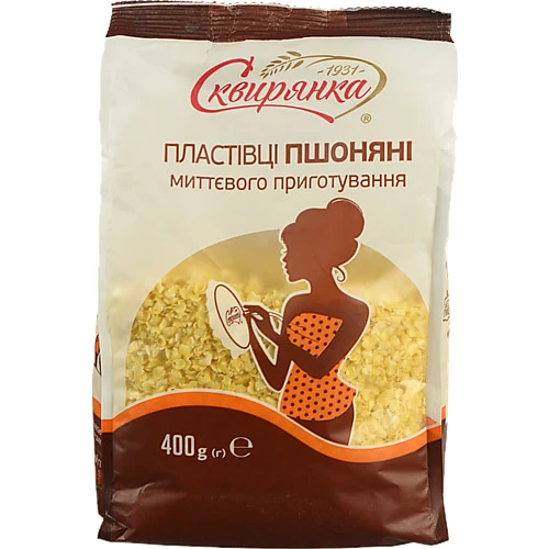 Пластівці пшоняні миттєвого приготування Сквирянка 400г