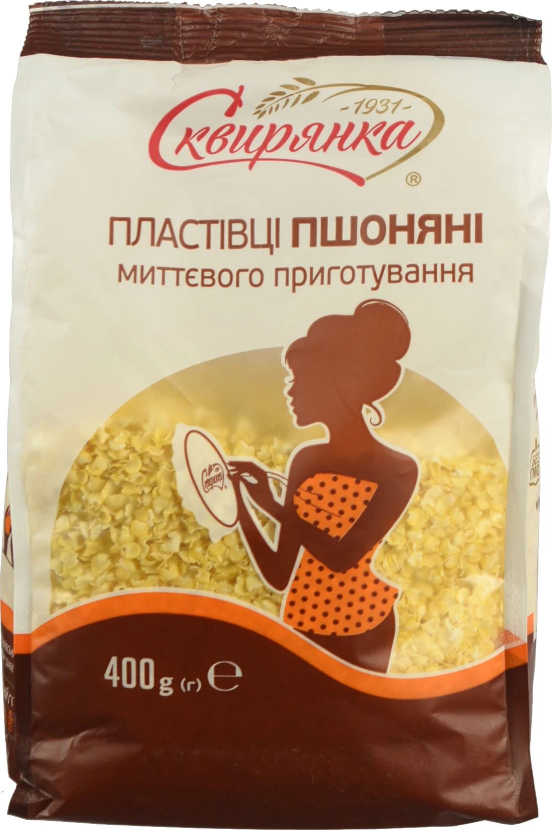 Пластівці пшоняні миттєвого приготування Сквирянка 400г