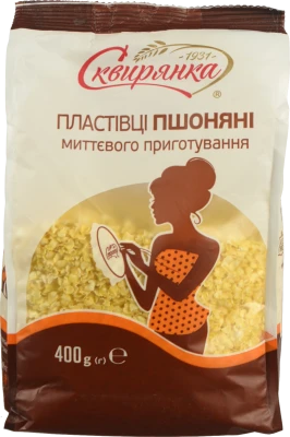 Пластівці пшоняні миттєвого приготування Сквирянка 400г