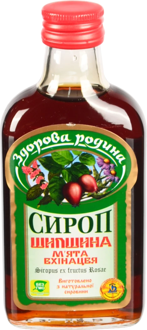 Сироп Шипшина ехінацея м'ята Здорова родина с/пл 0.2л