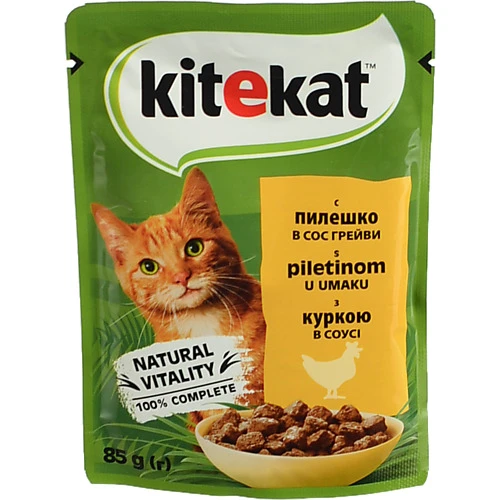 Корм Кітікет 85г курка в соусі пауч