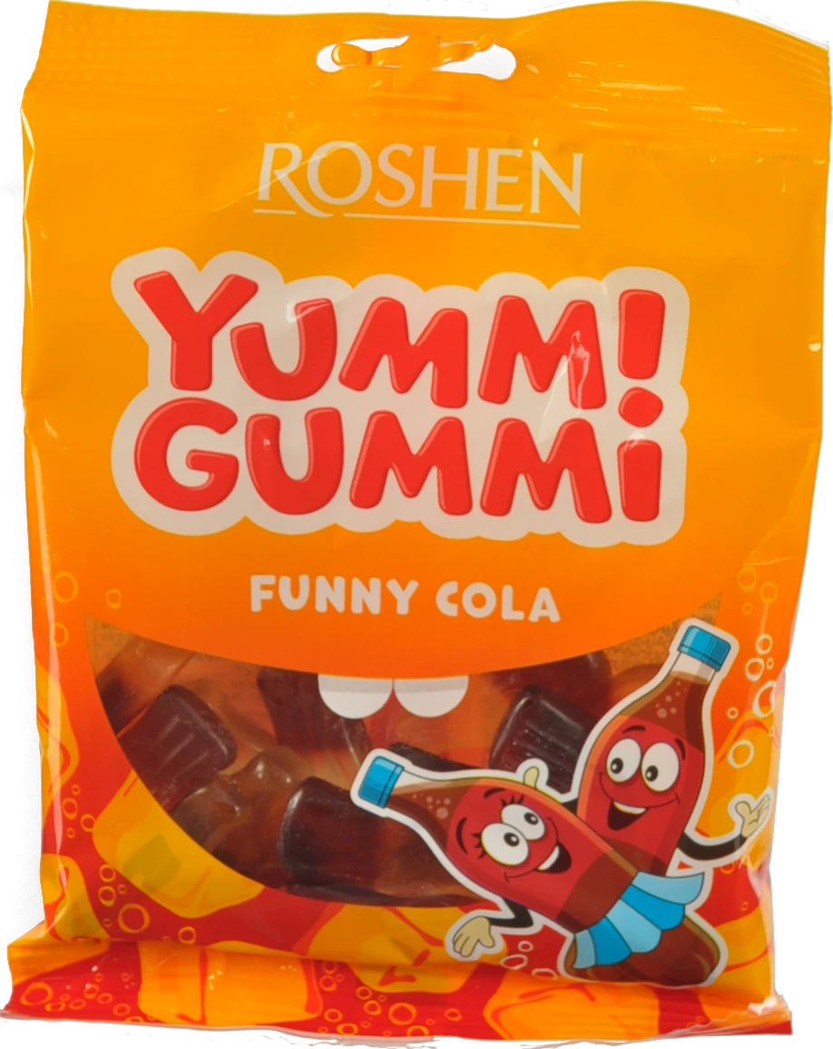 Желейні цукерки Funny Cola Yummi Gummi Roshen (70г)