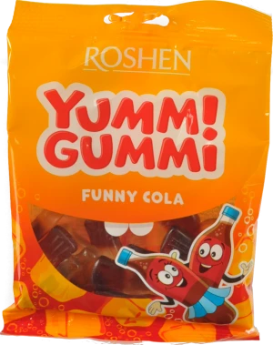 Желейні цукерки Funny Cola Yummi Gummi Roshen (70г)